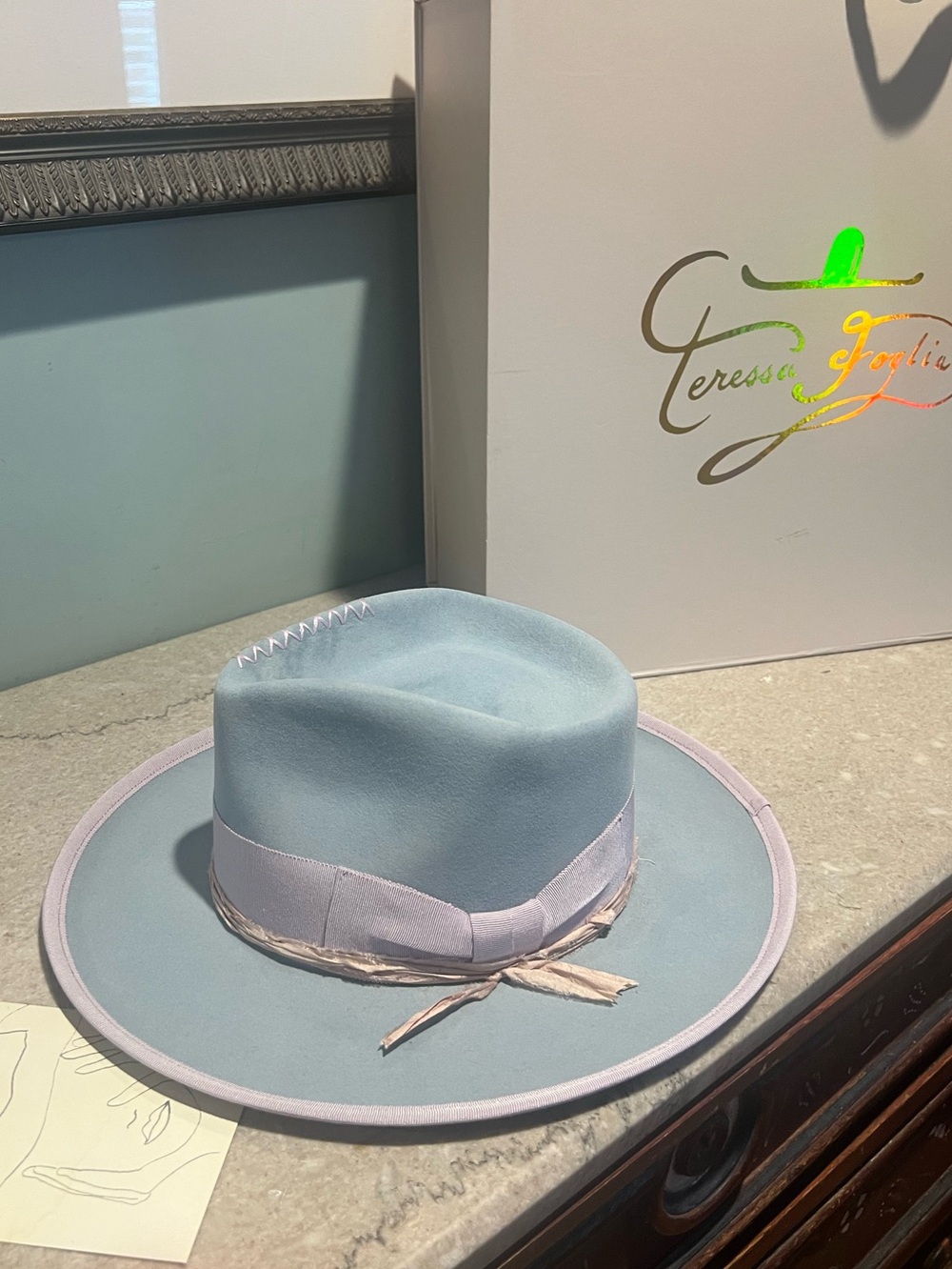 Teressa Foglia Aquatta Hat - Sz 7 - New in Box - Picture 5 of 14